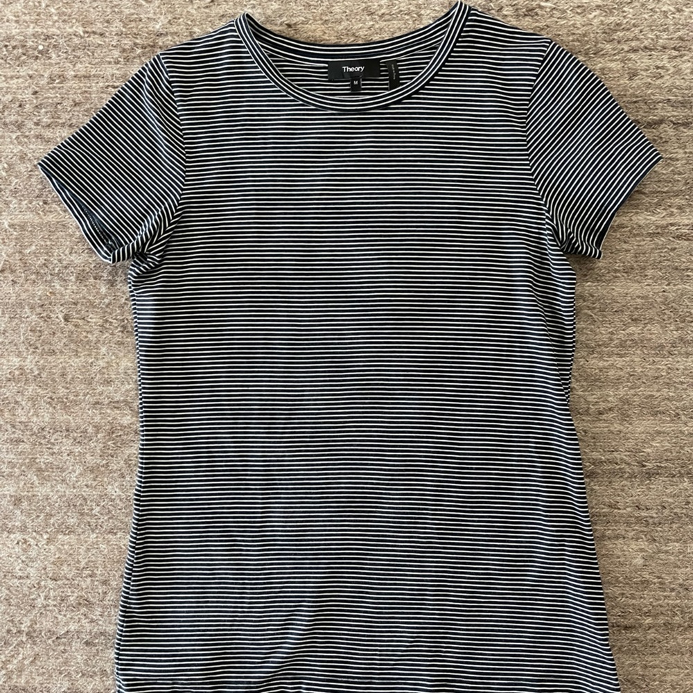 Theory Women’s Striped Stretchy Tee